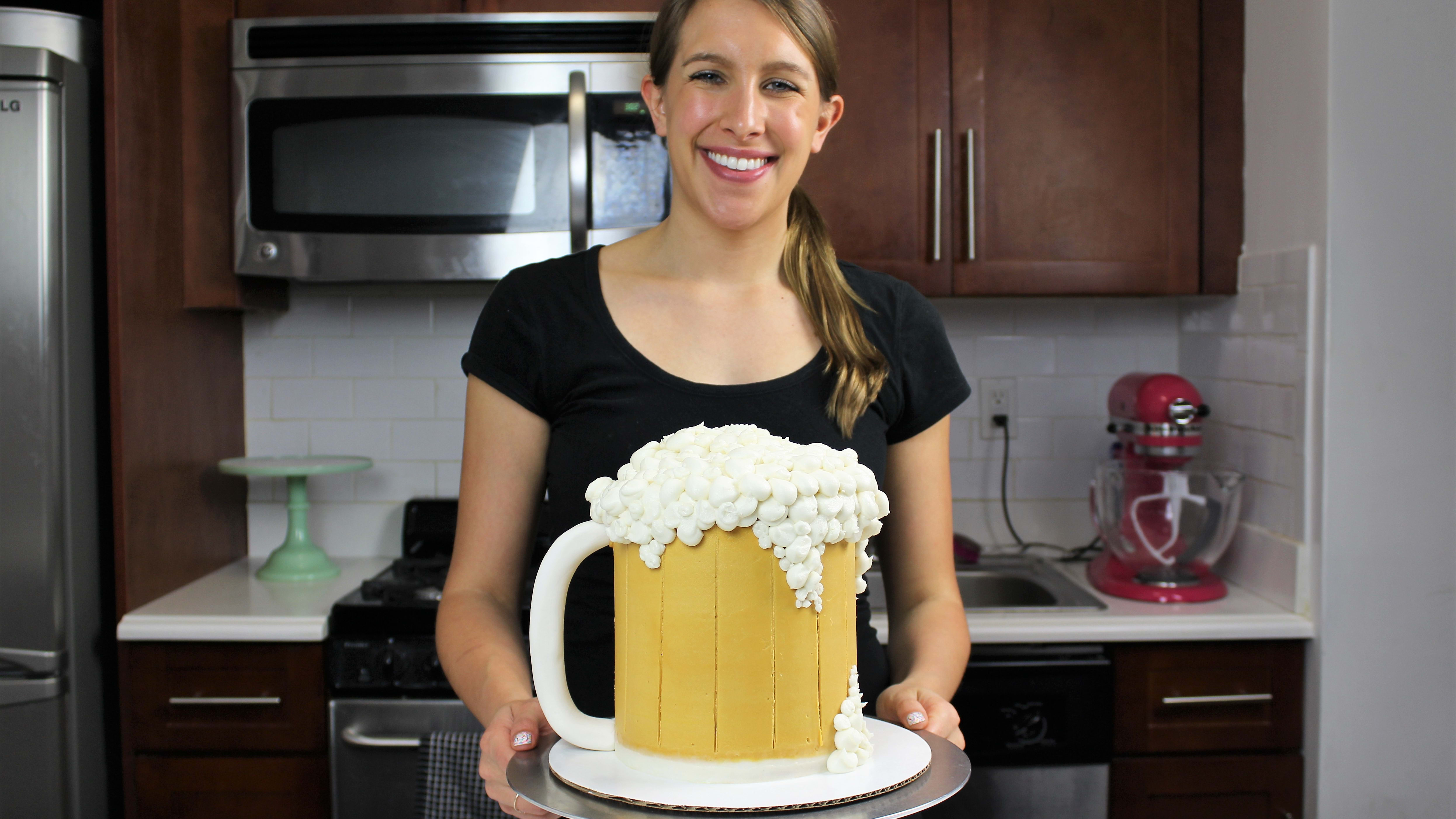 Root Beer Float Cake - I Wash You Dry