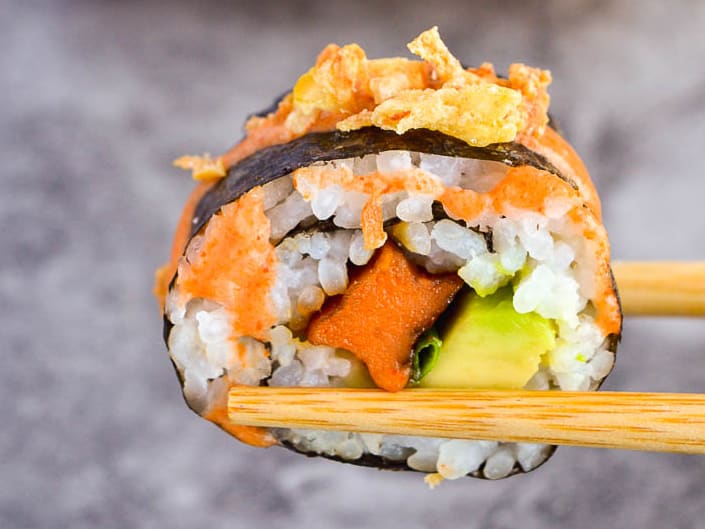 Easy Sweet Potato Sushi Rolls - The Fiery Vegetarian
