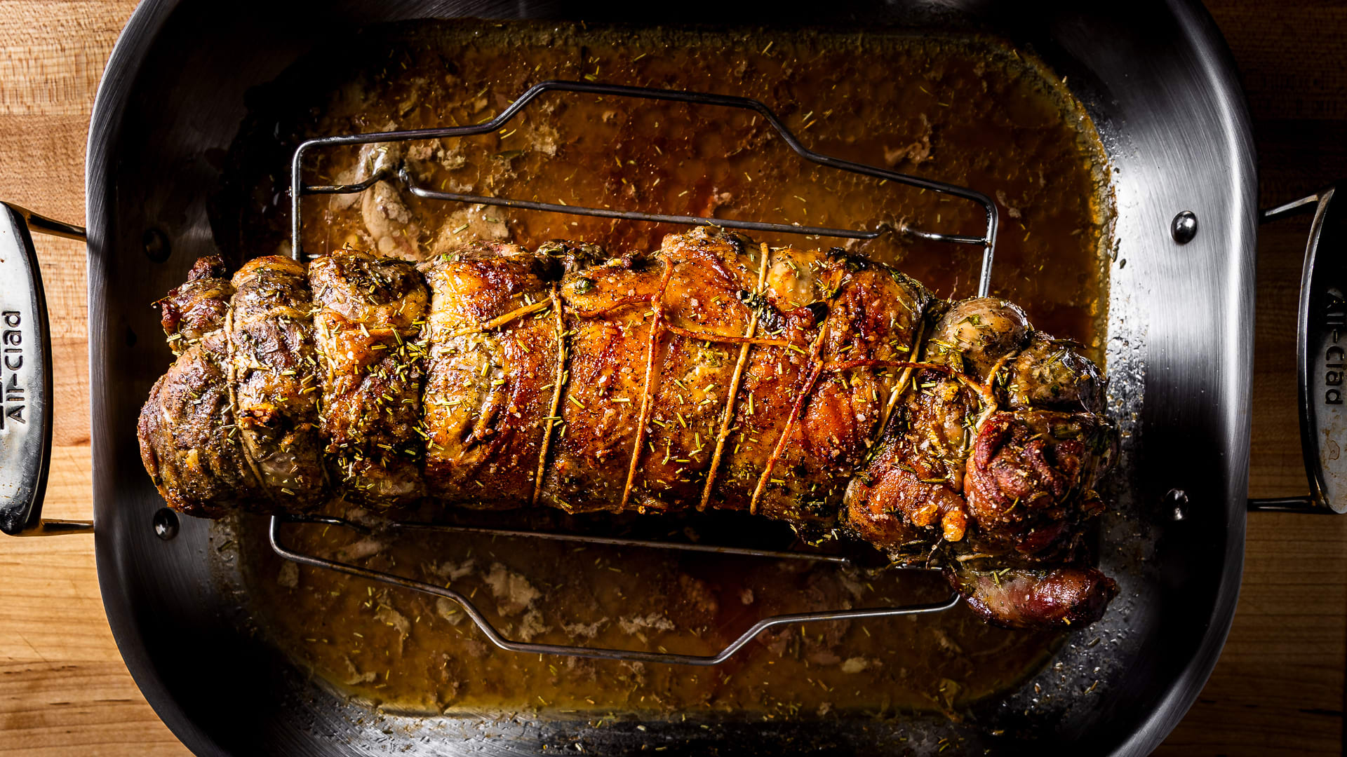 Roasted Boneless Leg of Lamb with Rosemary and Garlic - Sip and Feast