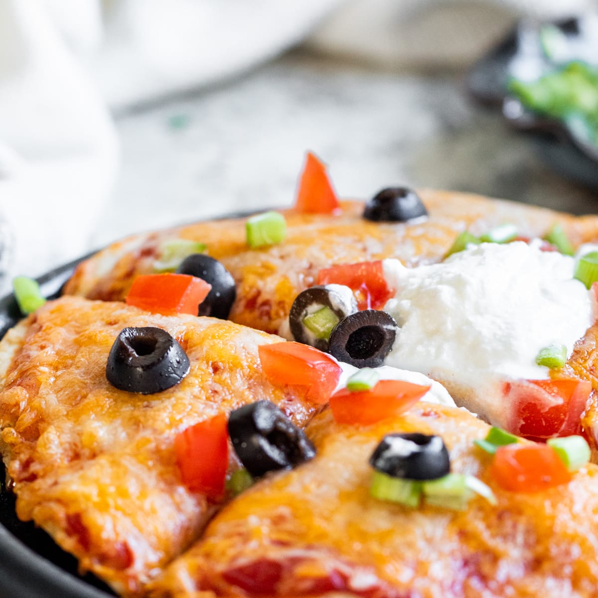 Easy Air Fryer Tortilla Pizza