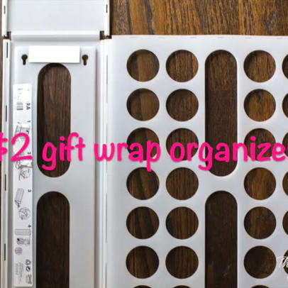 DIY Vertical Wrapping Paper Storage Idea - Ikea Hack!