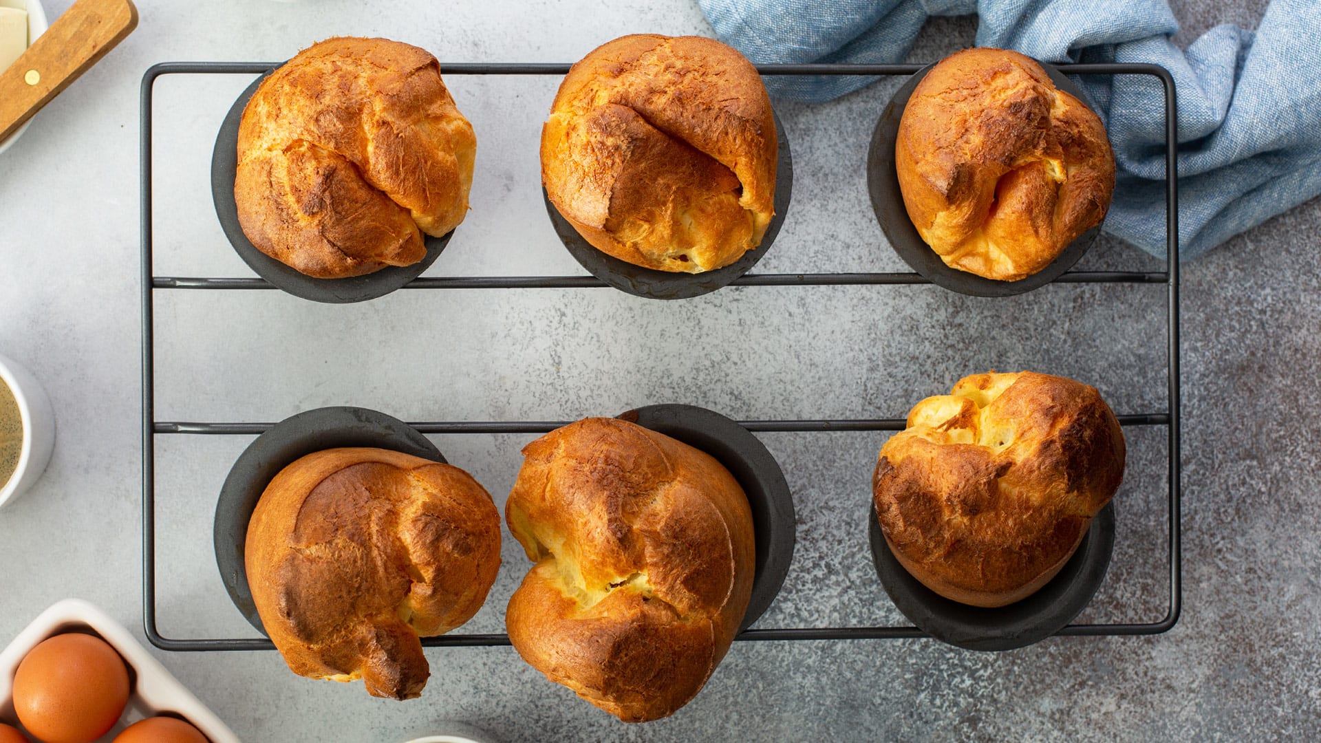 Muffin Pan Popovers - Just a Taste
