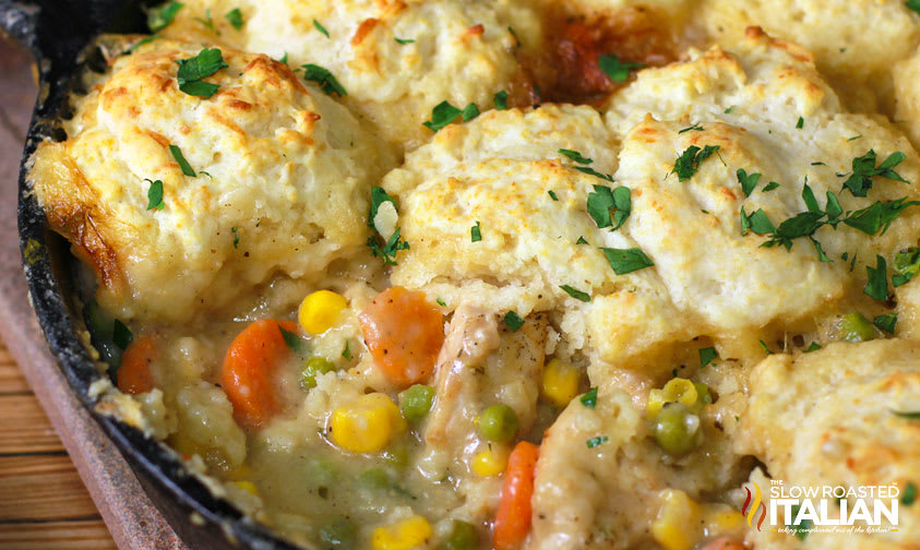 Skillet Chicken Pot Pie + Video