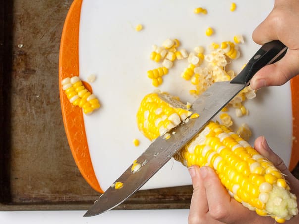 An Easy Way to Cut Corn Off the Cob - My Fearless Kitchen