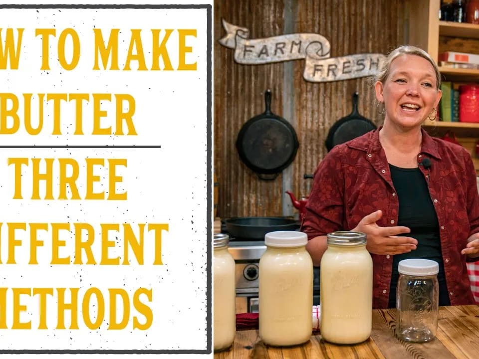 How to Make Your Own Butter and Buttermilk - The Lavender Homefront