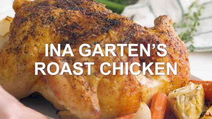 Double-Garlic Roast Chicken With Onion Gravy Recipe