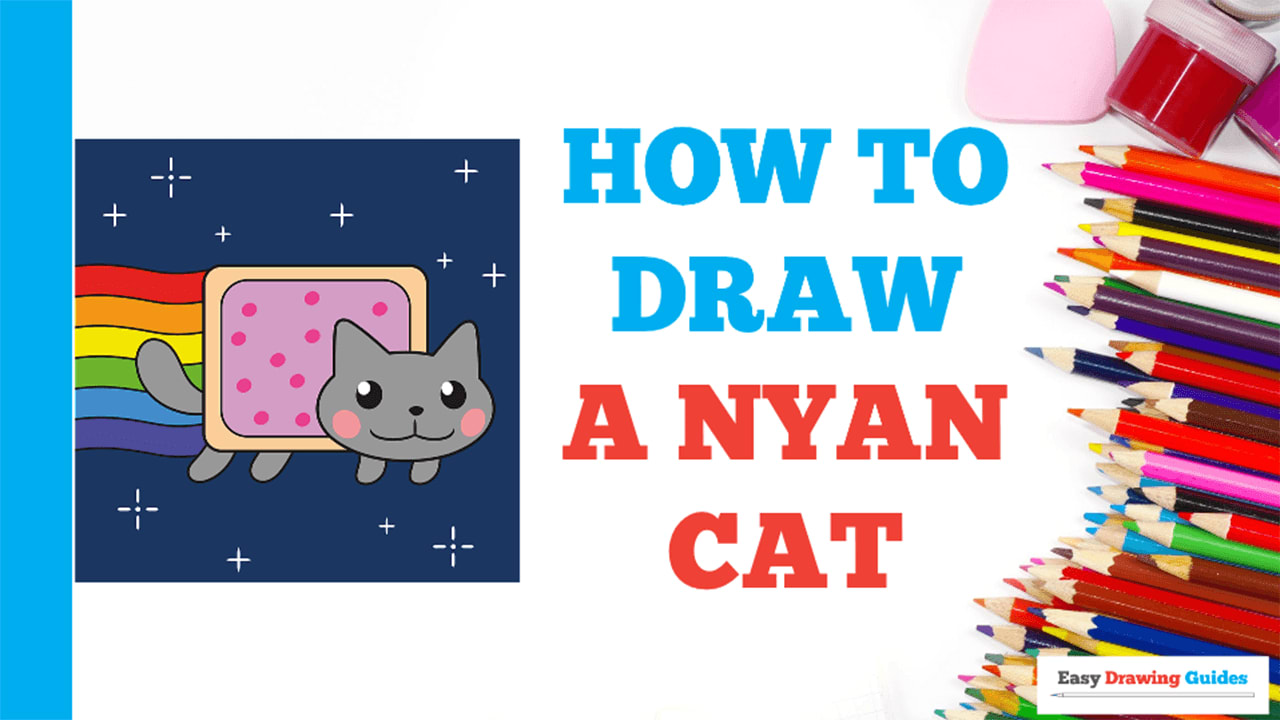 How to Draw a Nyan Cat - Really Easy Drawing Tutorial