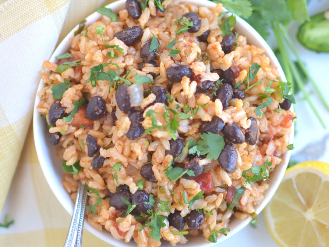 Instant pot puerto 2025 rican rice and beans