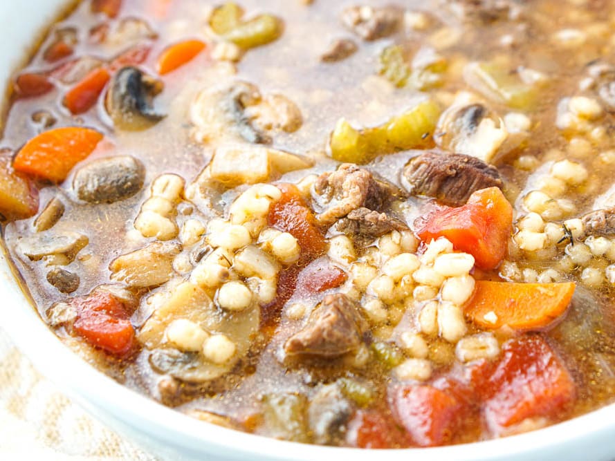 Instant Pot Beef Barley Soup - The Healthy Epicurean