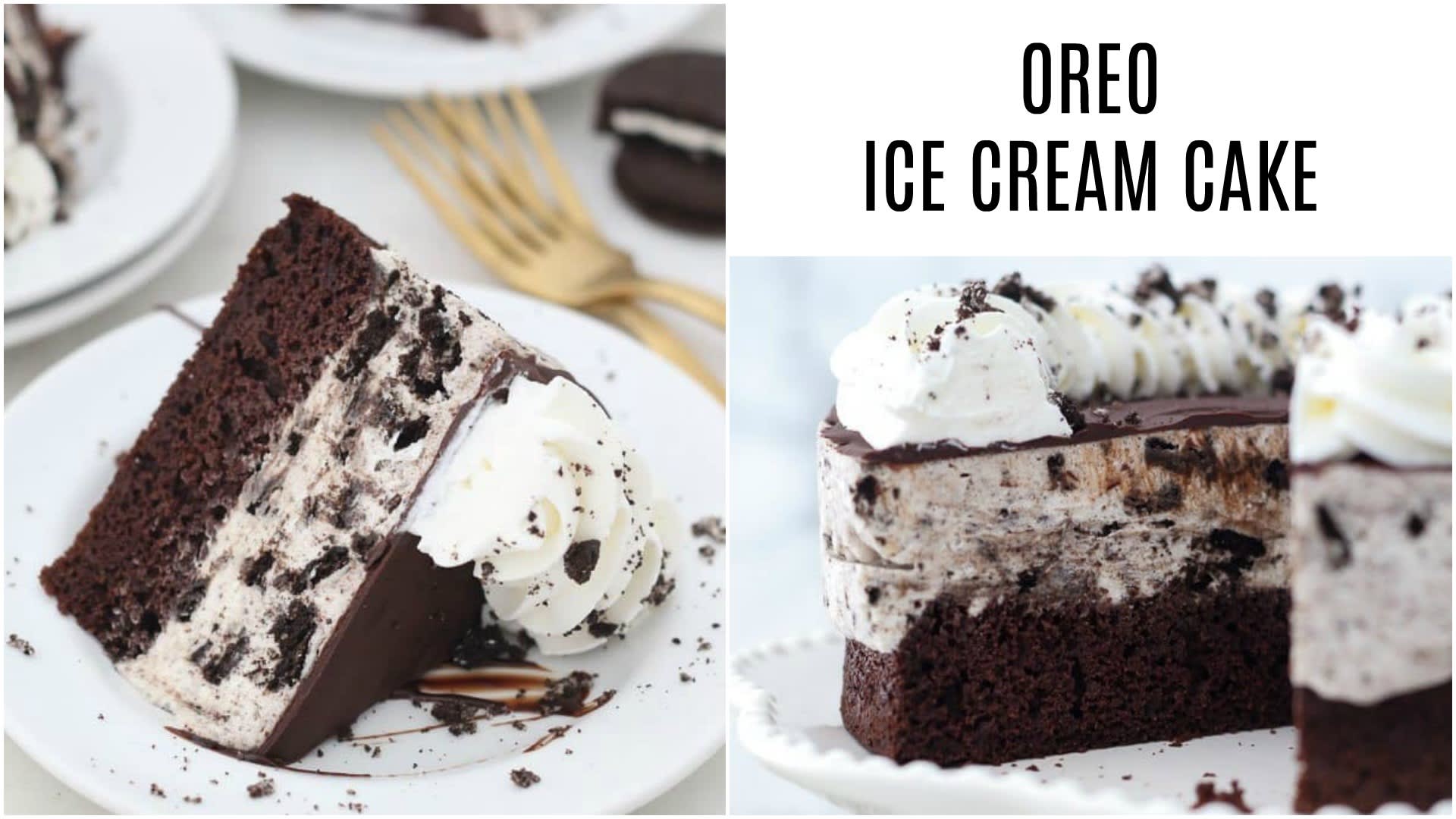 Oreo Ice Cream Cake - A baJillian Recipes