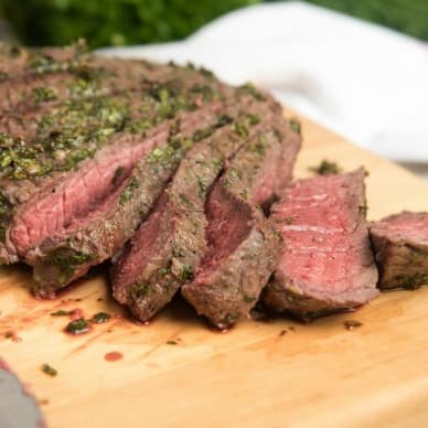 Grilled London Broil with Red Wine Marinade and Spicy Rub