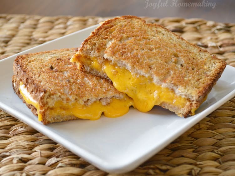 Toaster Oven Grilled Cheese - Inspirational Momma
