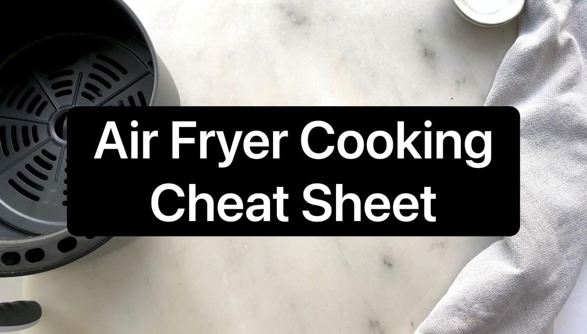 Air Fryer Magnetic Cheat Sheet Set of 2, Air Fryer Accessories Cook Times, Air Fryer Accessory Magnet Sheet Quick & Easy Reference Guide for Air