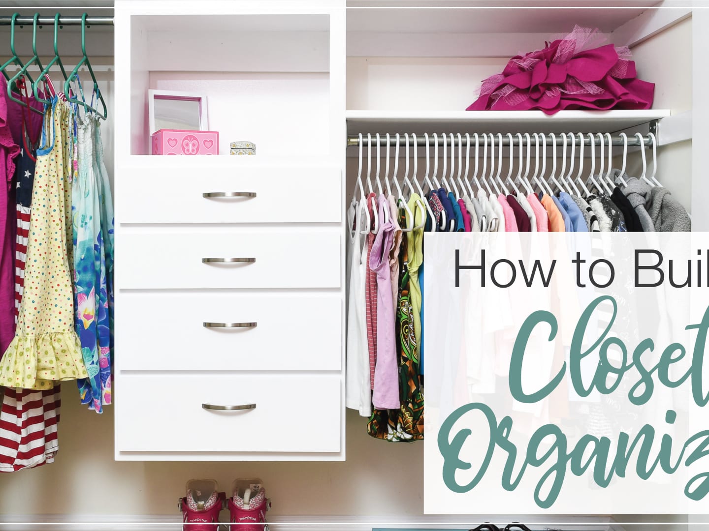 DIY Closet Organizer with Drawers