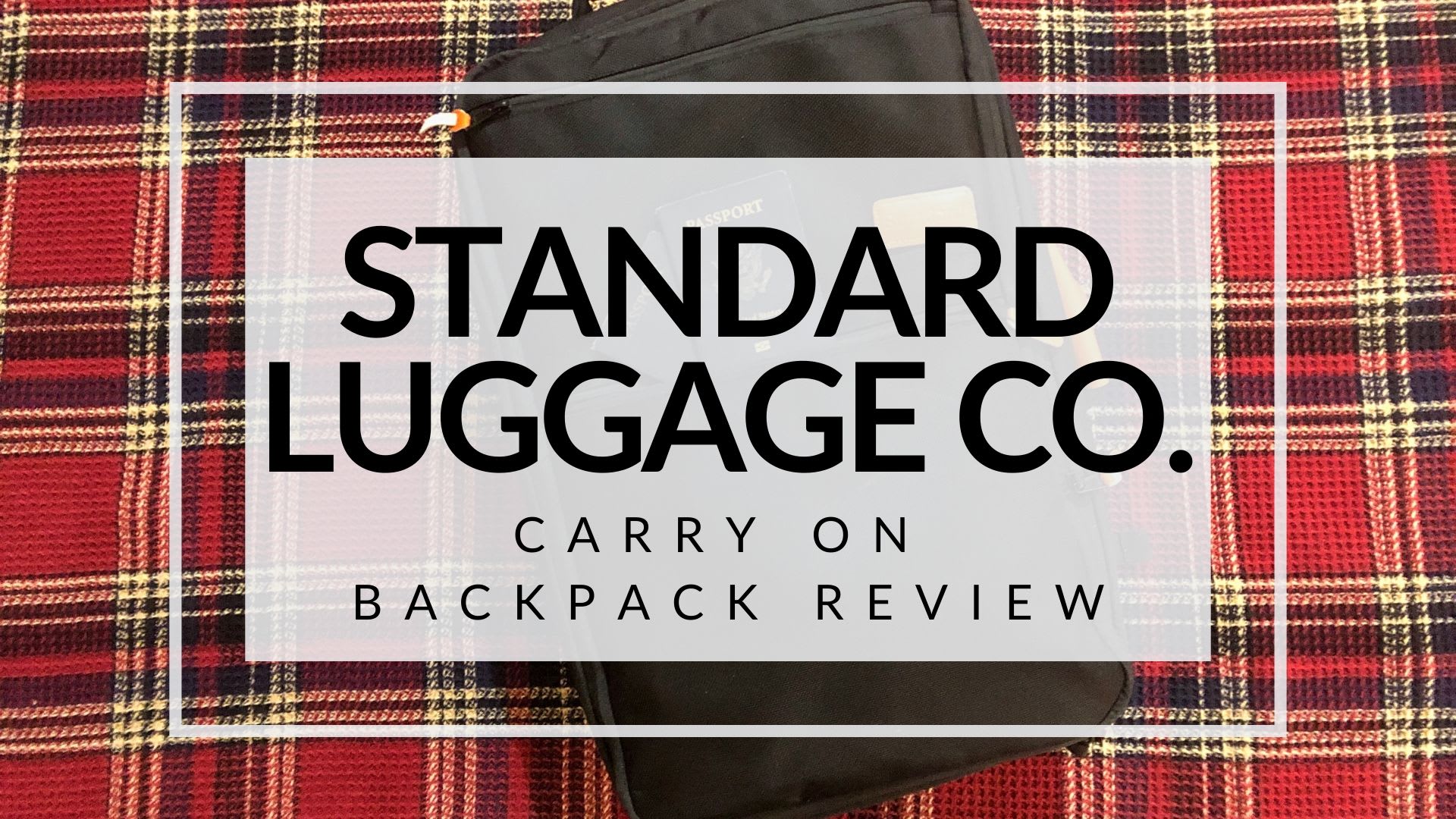 Standard luggage co backpack review on sale