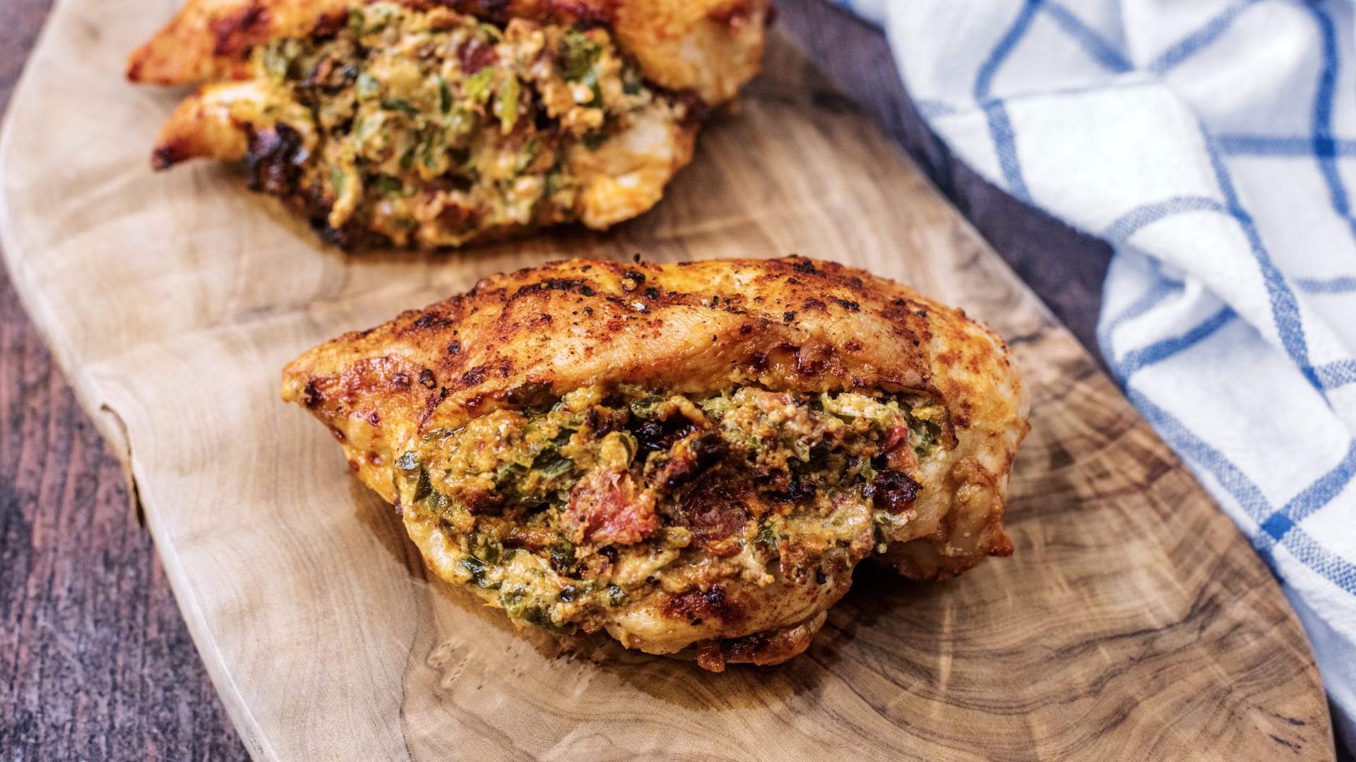 Air Fryer Stuffed Chicken Breast