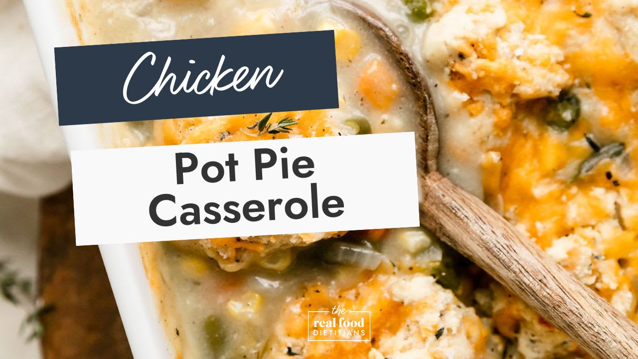 Chicken Pot Pie Casserole (Gluten Free Option)