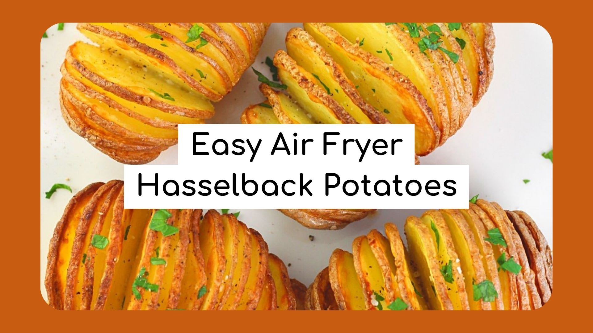 Easy Air Fryer Hasselback Potatoes (Oven Option) - Vegan Punks