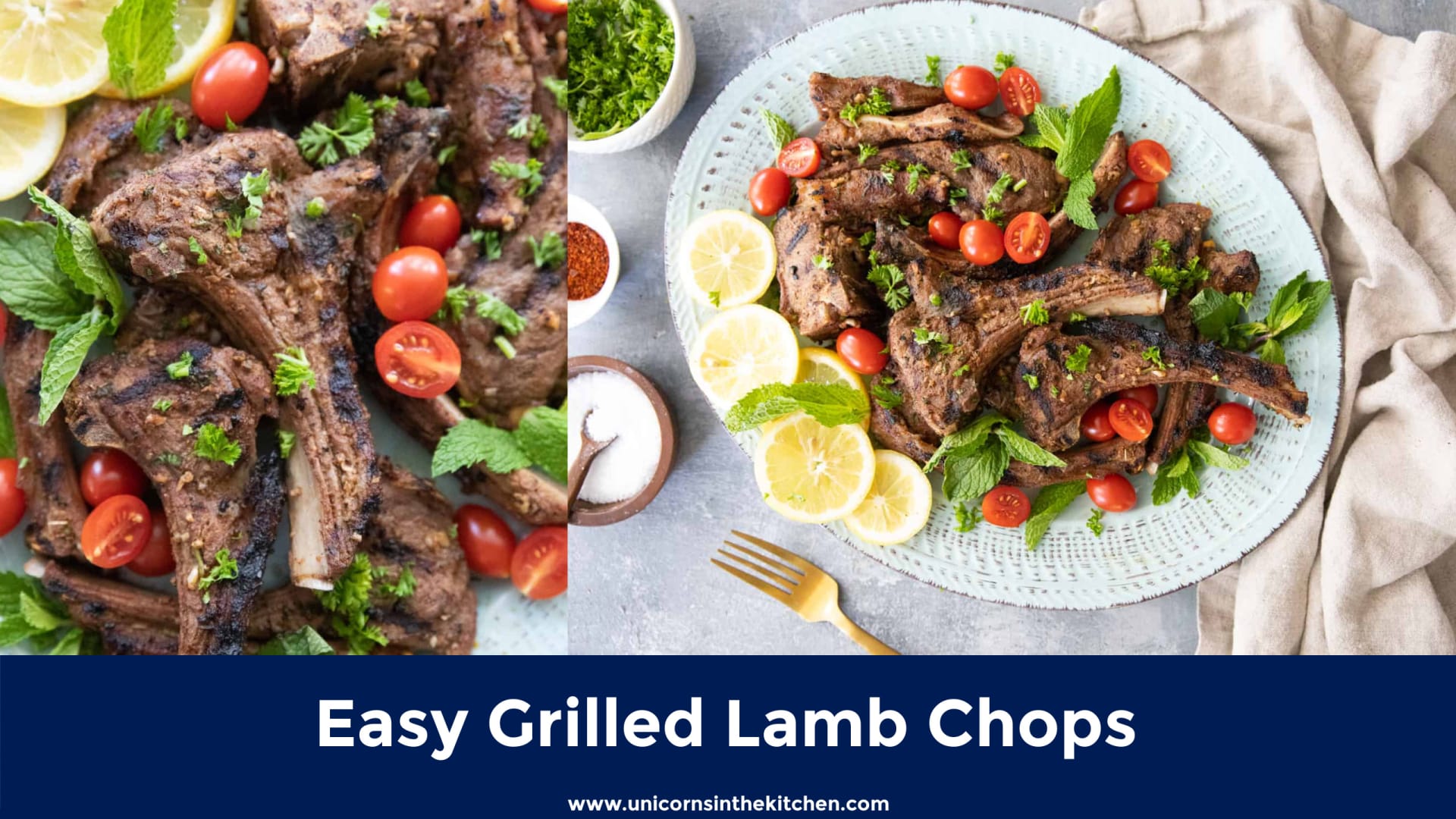 Easy Grilled Lamb Chops Recipe • Unicorns in the Kitchen