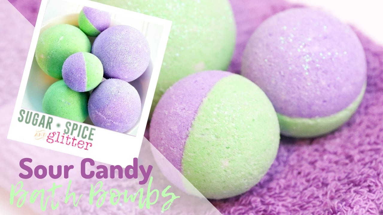 Sour Candy Bath Bombs (with Video) ⋆ Sugar, Spice and Glitter