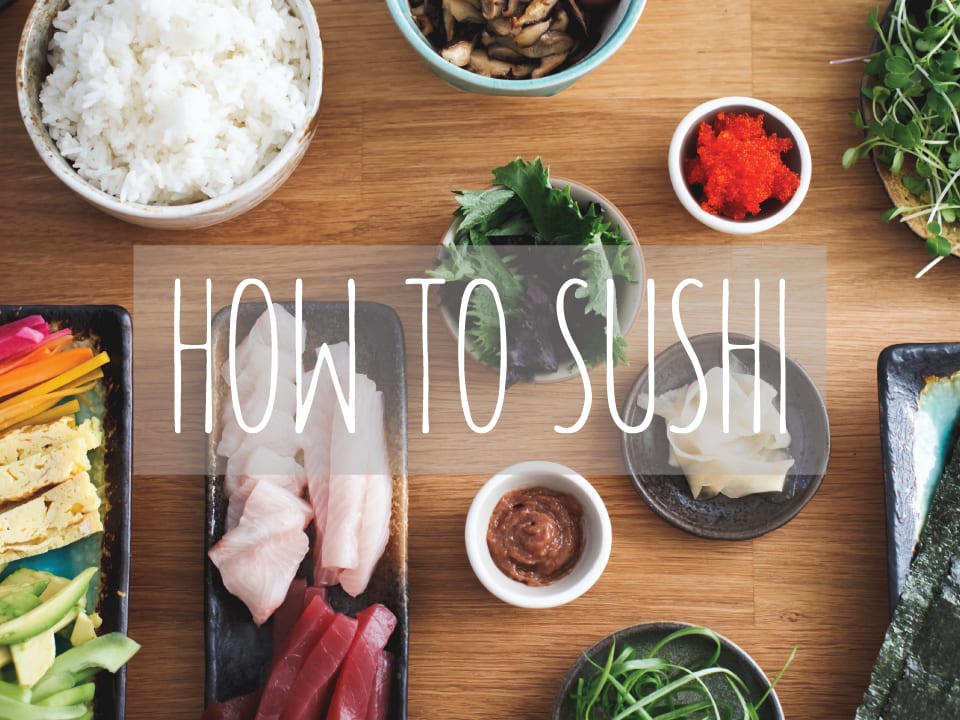 A Little Time and a Keyboard: Making sushi at home {Munchie Monday}