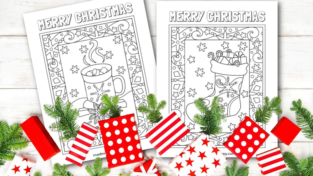 Printable christmas bells coloring pages hi-res stock photography