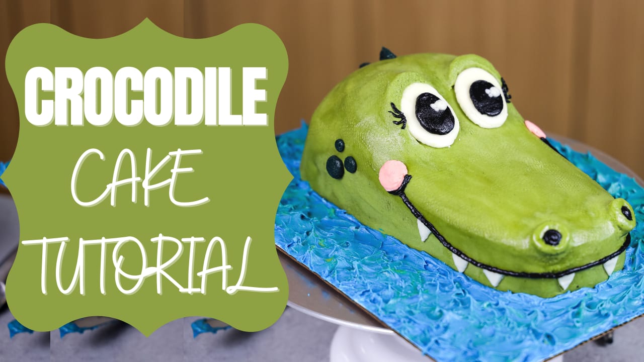 My Birthday Crocodile Cake - Renshaw Baking