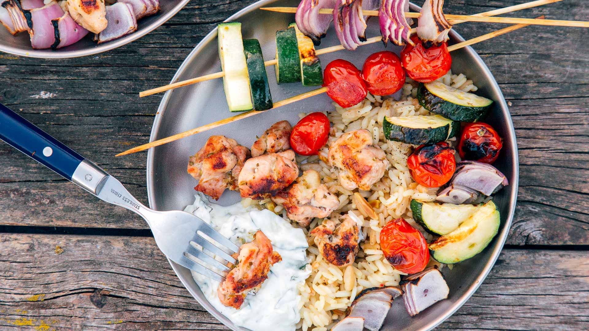 Grilled Chicken Skewers with Veggies - Fresh Off The Grid