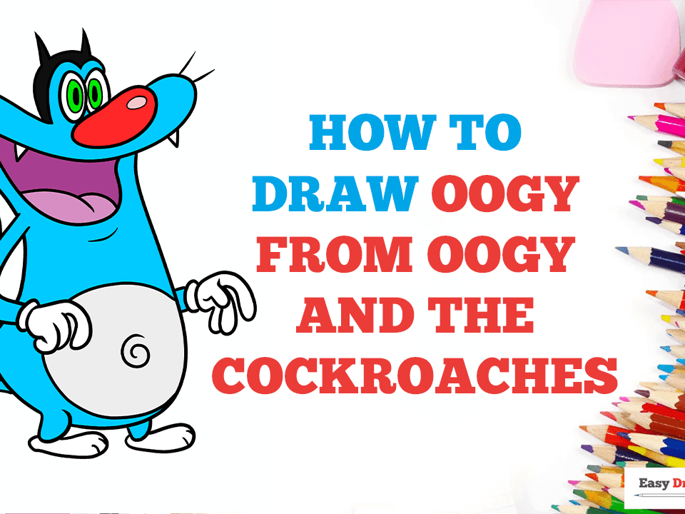 How to Draw Oggy from Oggy and the Cockroaches - Really Easy Drawing  Tutorial
