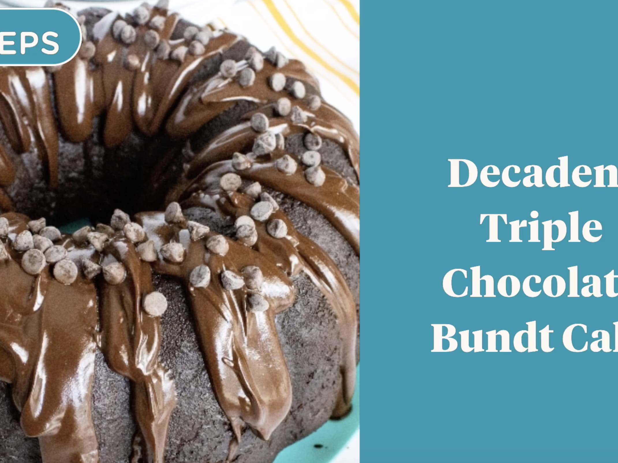 Triple Chocolate Mini Bundt Cakes Recipe - Dash of Grace