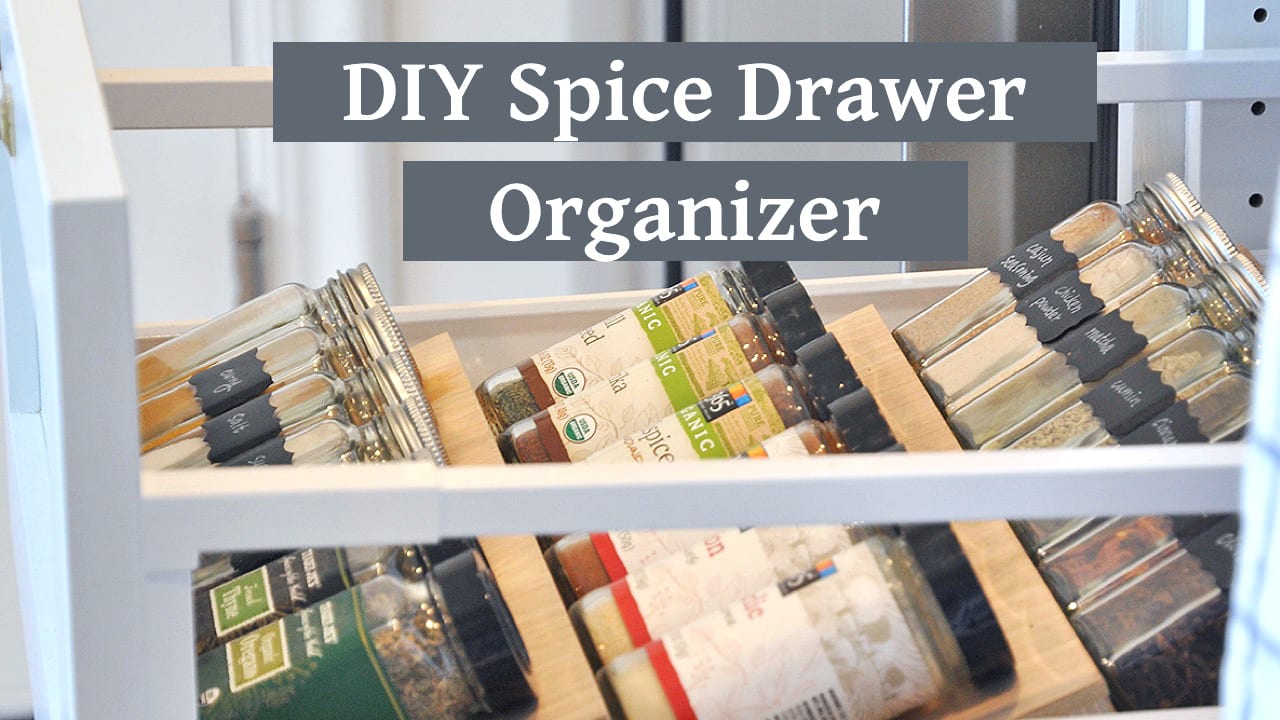 DIY Spice Drawer Organizer  Kitchen Organization - Hydrangea