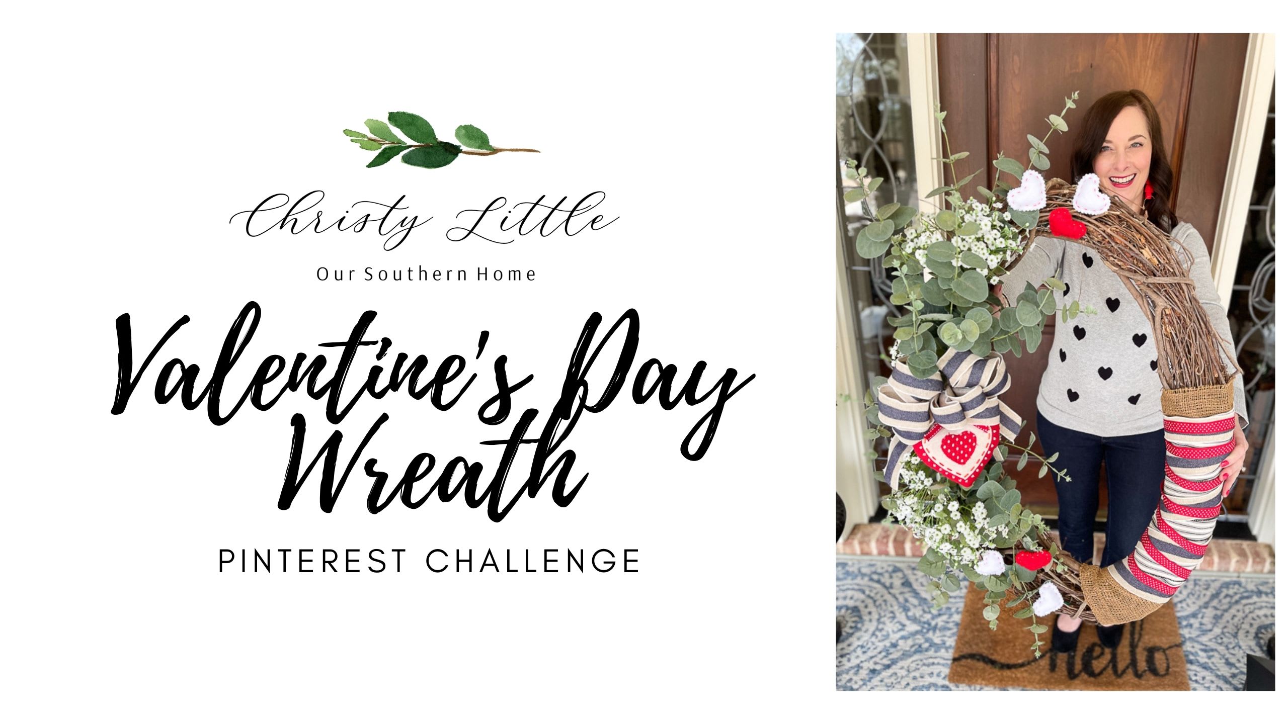 Valentine's Day Wrapped Ribbon Wreath - The Ribbon Retreat Blog