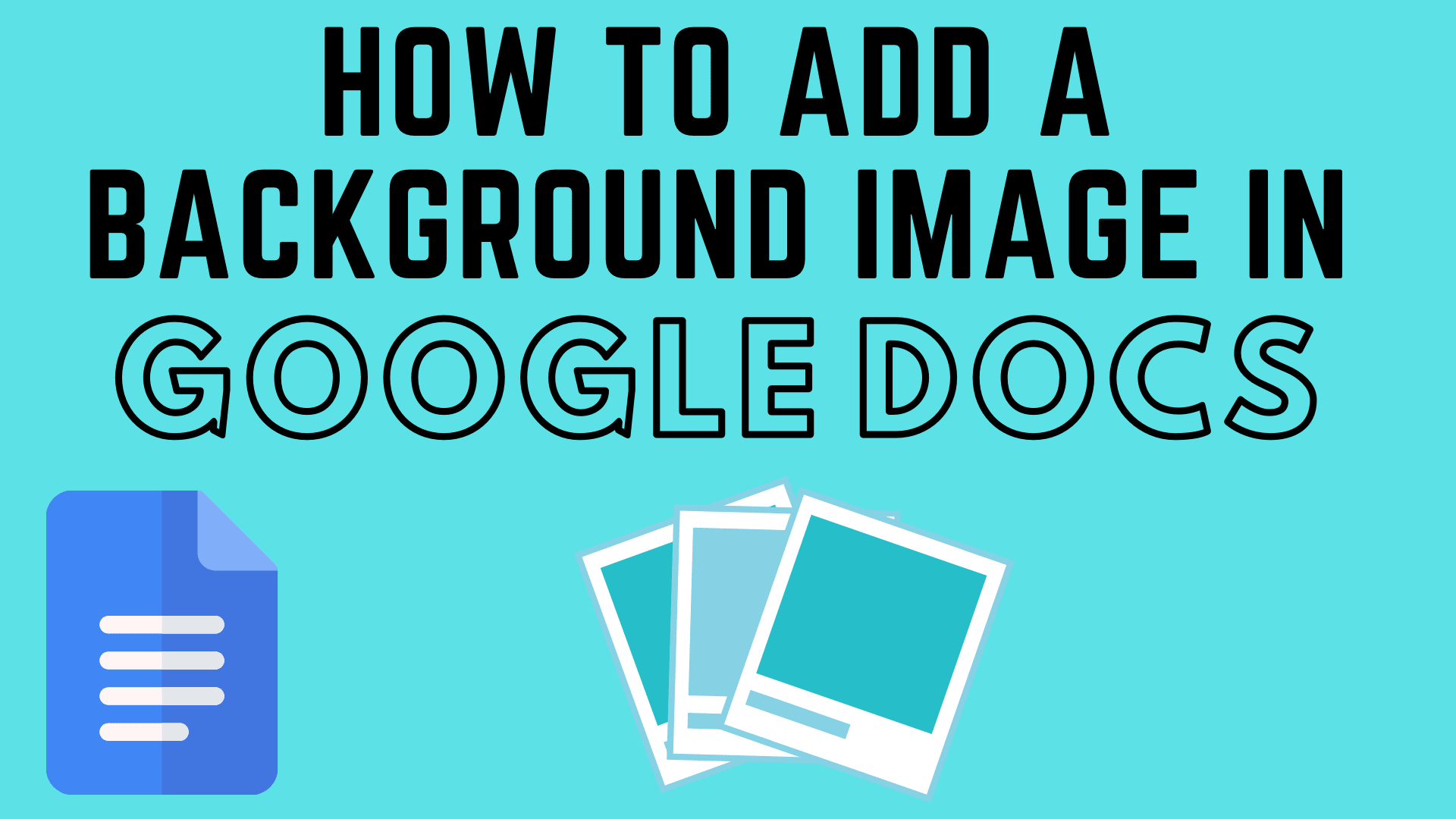 How to Add a Background Image in Google Docs 