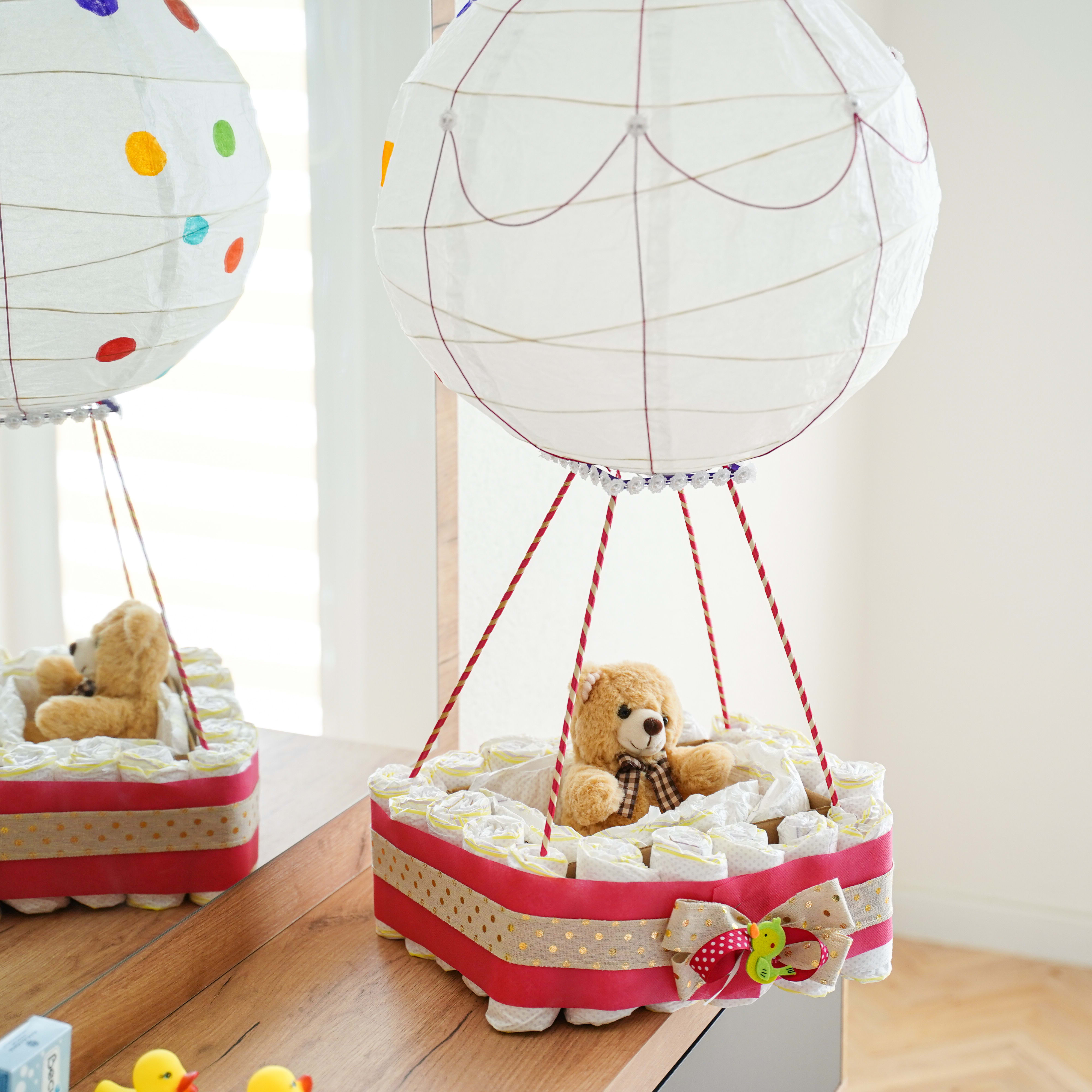 Air balloon diaper cake discount