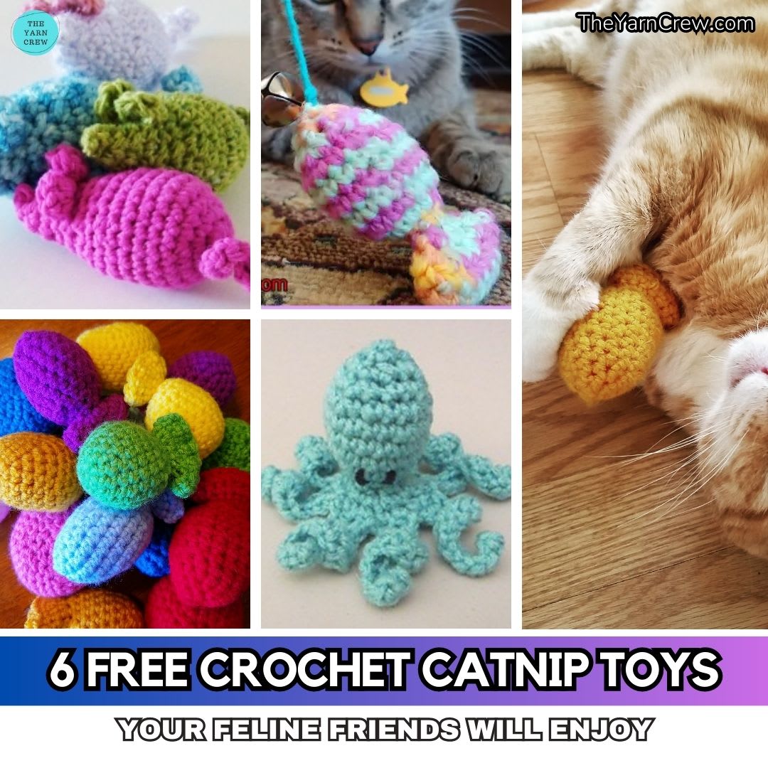 Crochet catnip discount toys