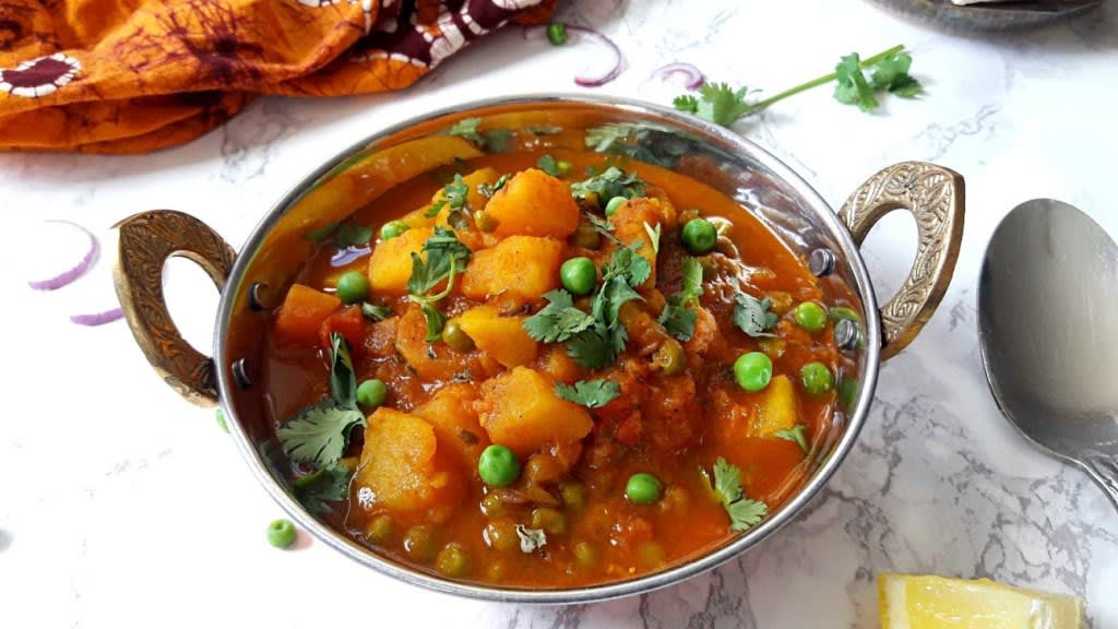 Aloo matar best sale recipe instant pot