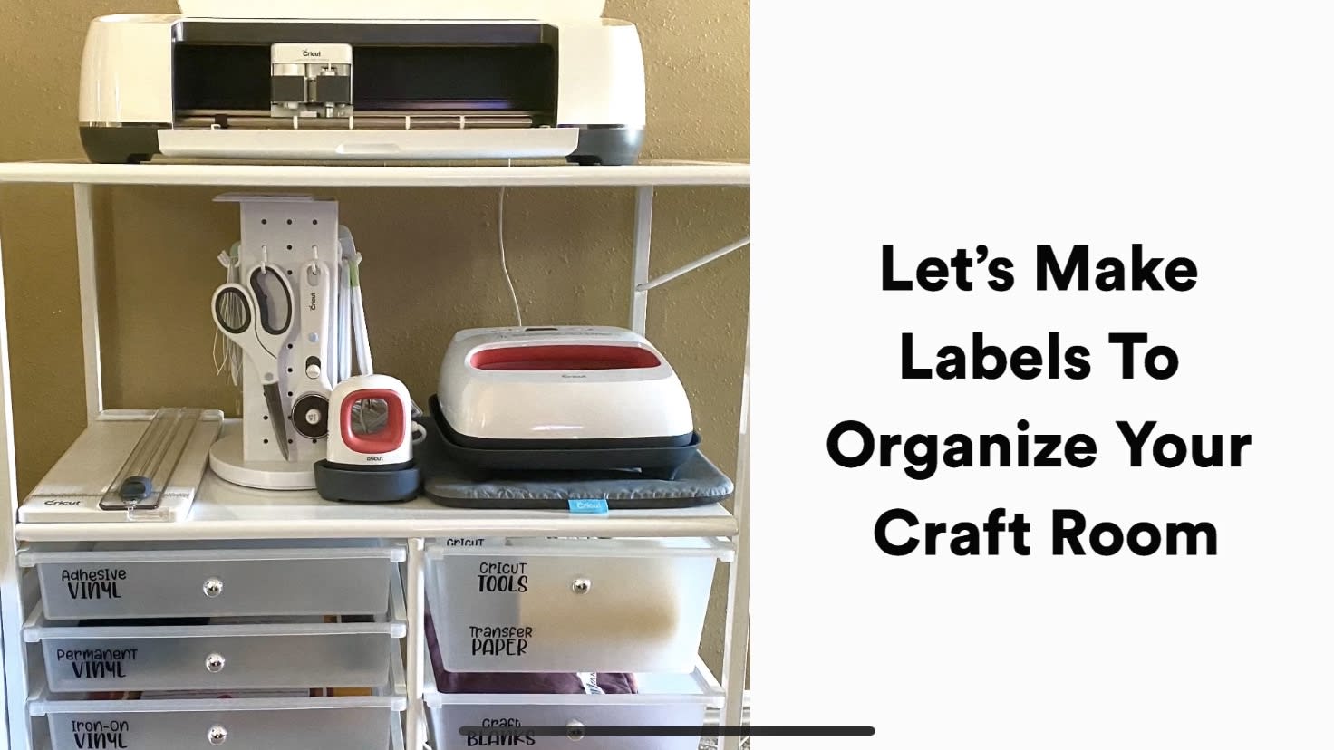 Get Organized with 150 FREE Craft Room Labels & SVG Download