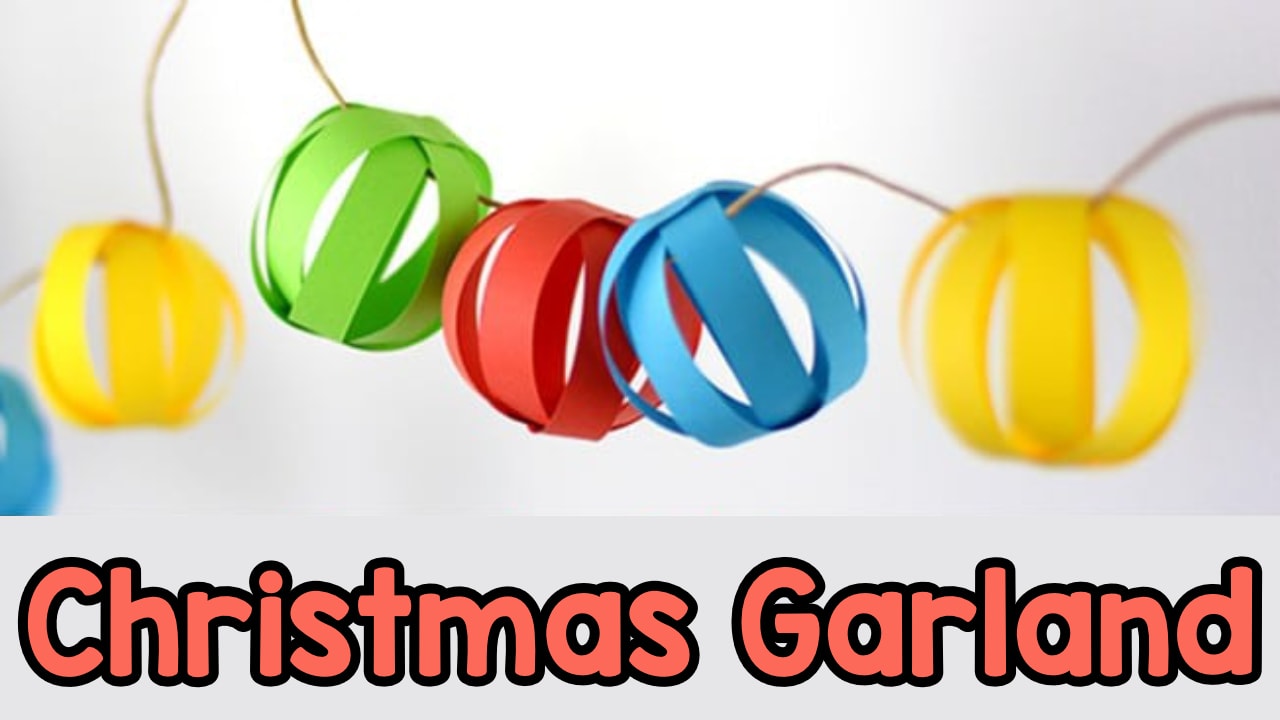 Paper top ball garland