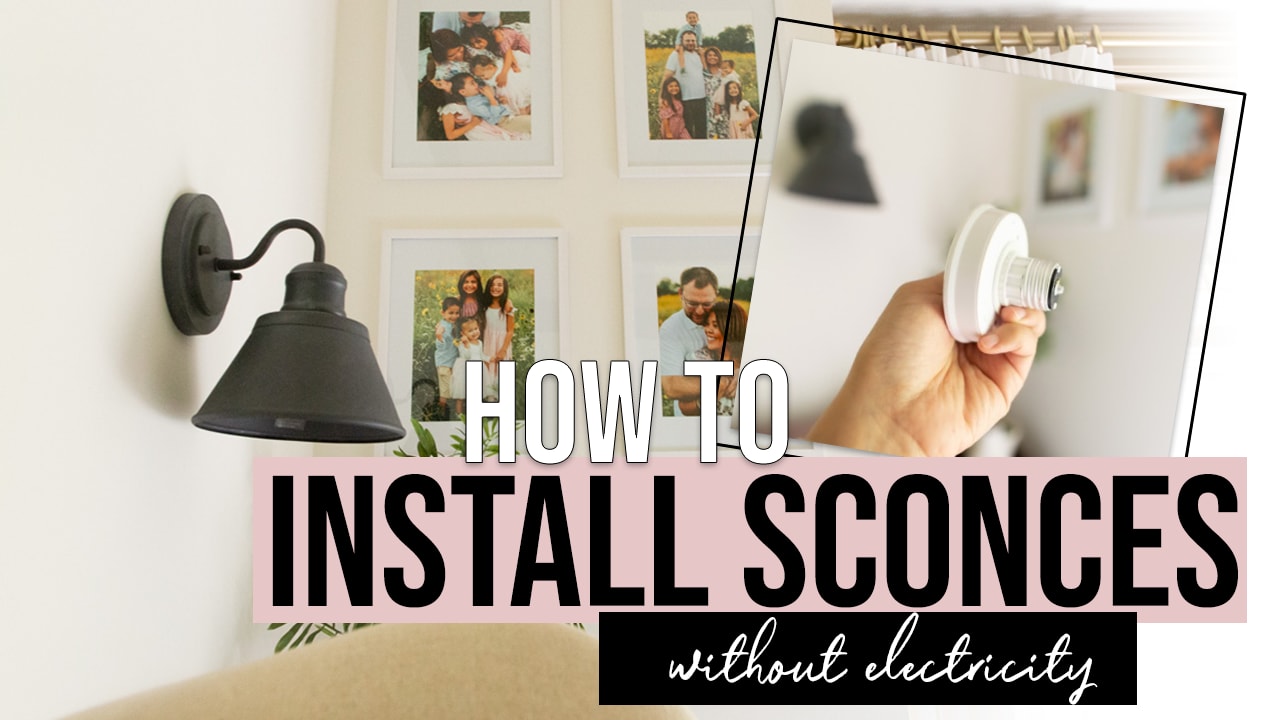 Wall sconces hot sale without wiring