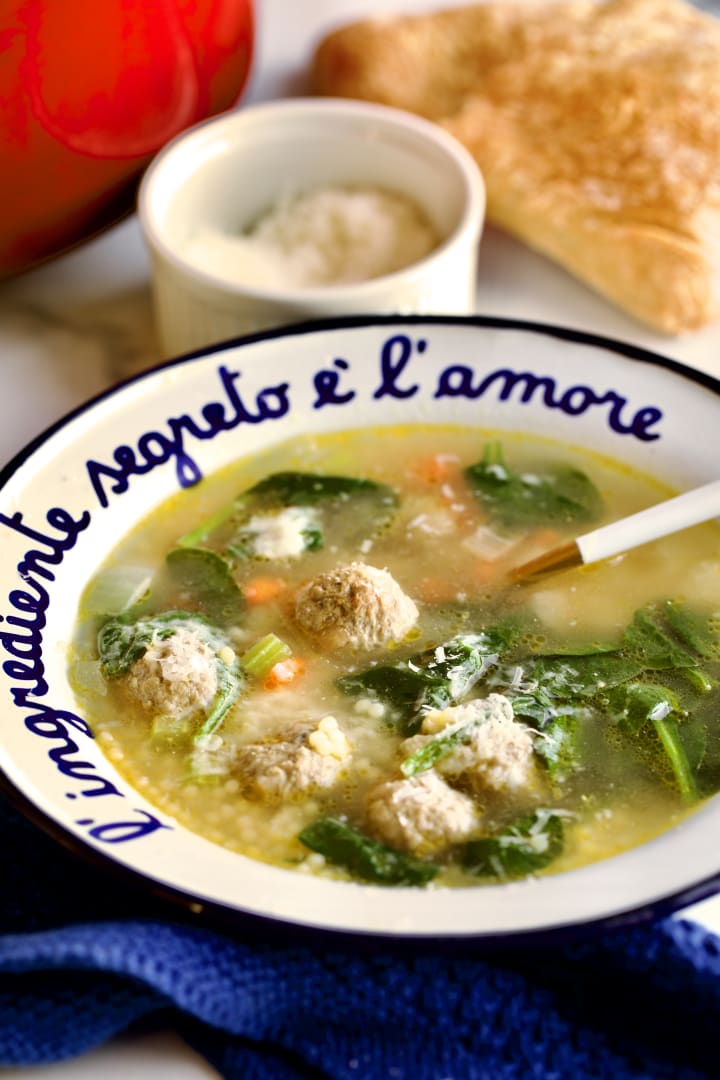 Italian Wedding Soup - Striped Spatula