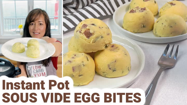 Low-Carb Bacon & Cheddar Sous Vide Egg Bites (Instant Pot) — The