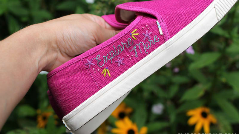 Hand embroidered shoes on sale
