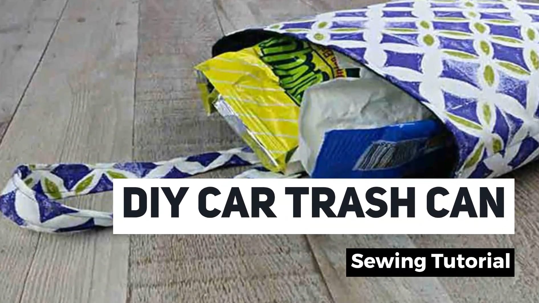 DIY Car Trash Can Sewing Tutorial