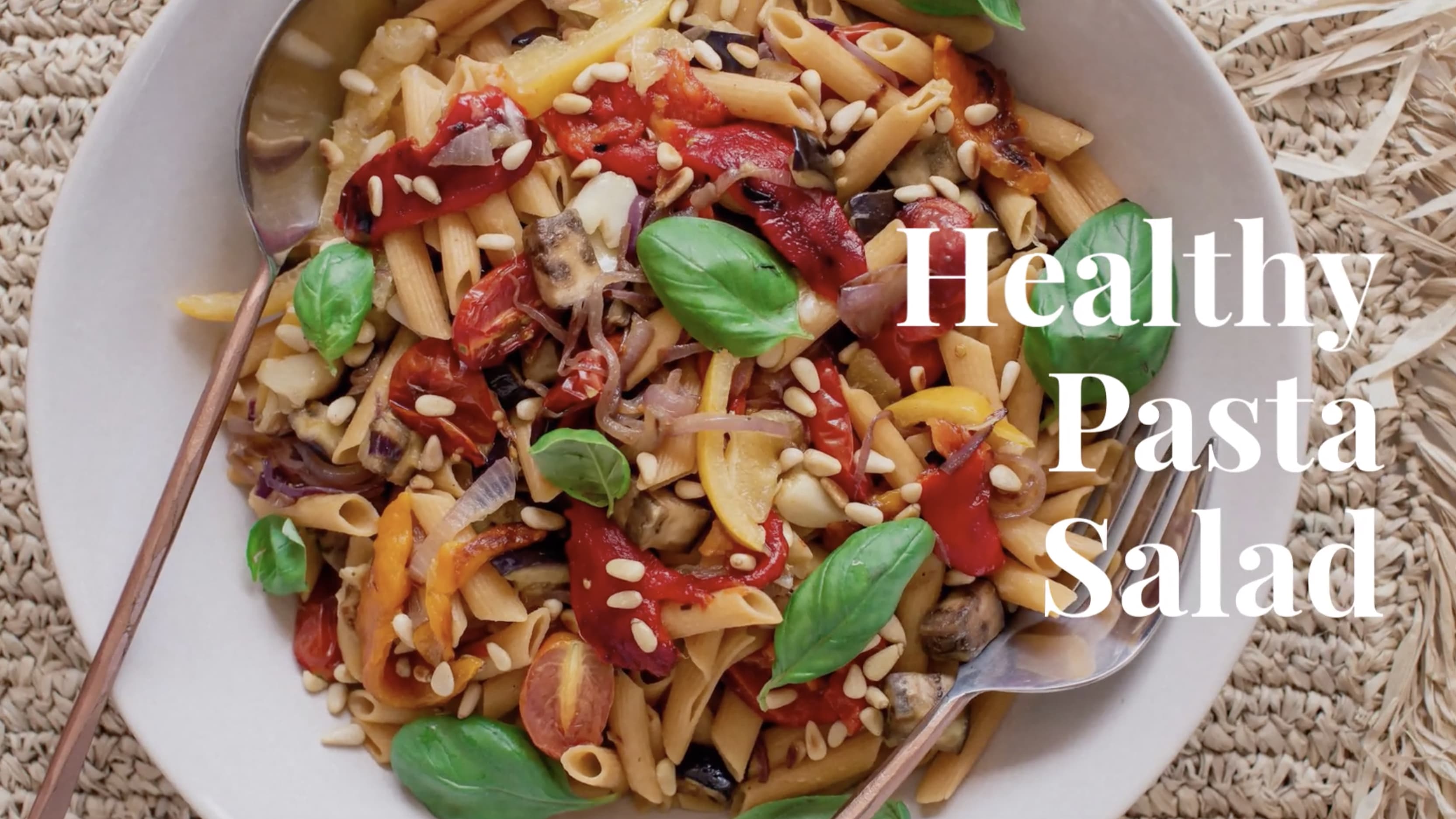 Recette Bento - Red lentils pasta salad with granola berries