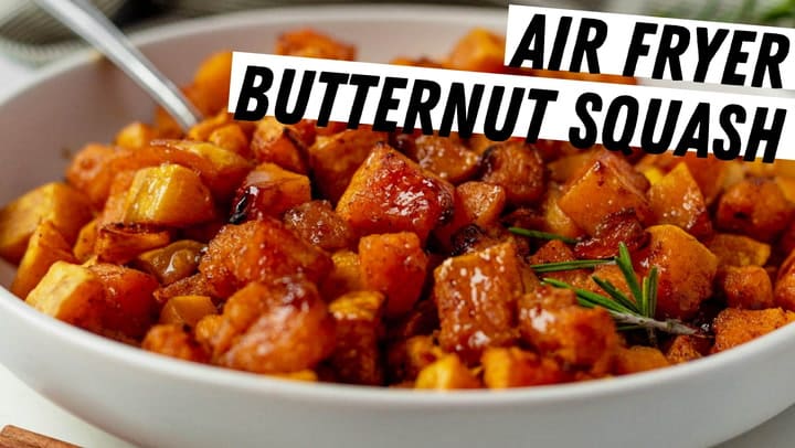 Air Fryer Butternut Squash Cubes - Cozy Cravings