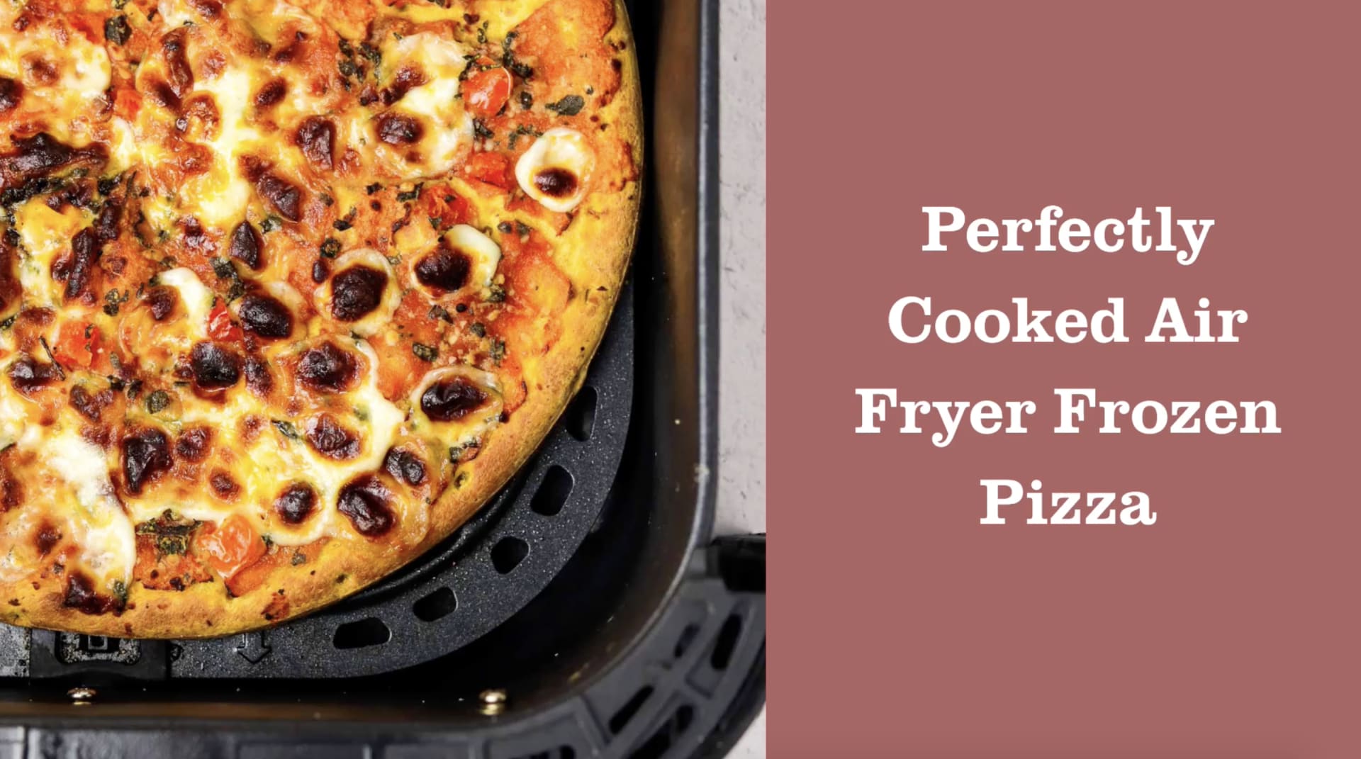 Perfectly create pizza thanks to the 8L Air Fryer Pizza Oven