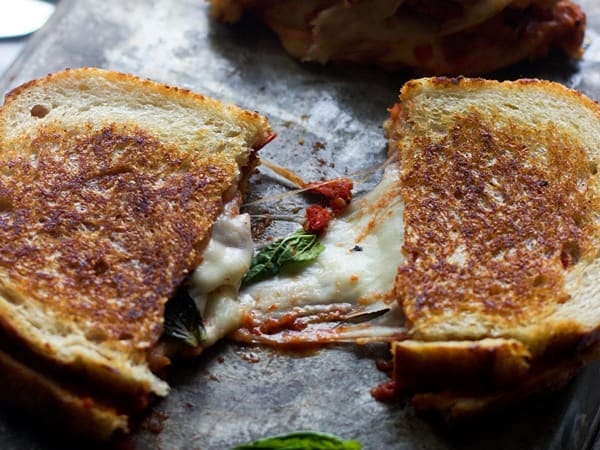 Pizza Margherita Grilled Cheese - Sodium Optional