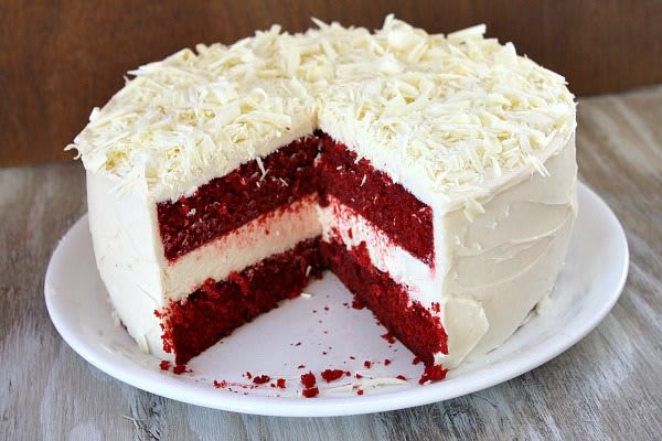 stout Retouch Kæmpe stor Red Velvet Cheesecake Cake - Recipe Girl