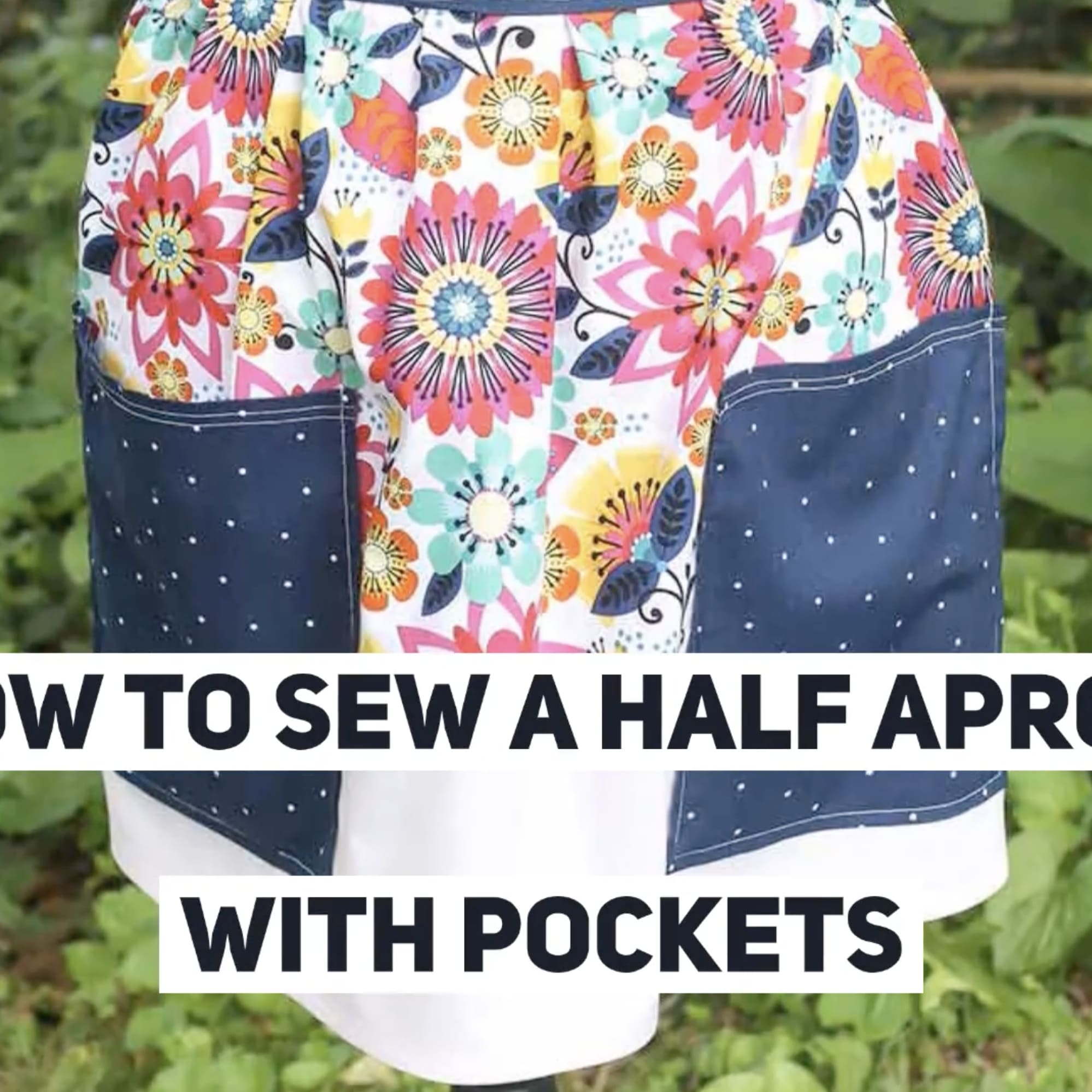 Half Apron Pattern - Free Waist Apron Pattern with Pockets