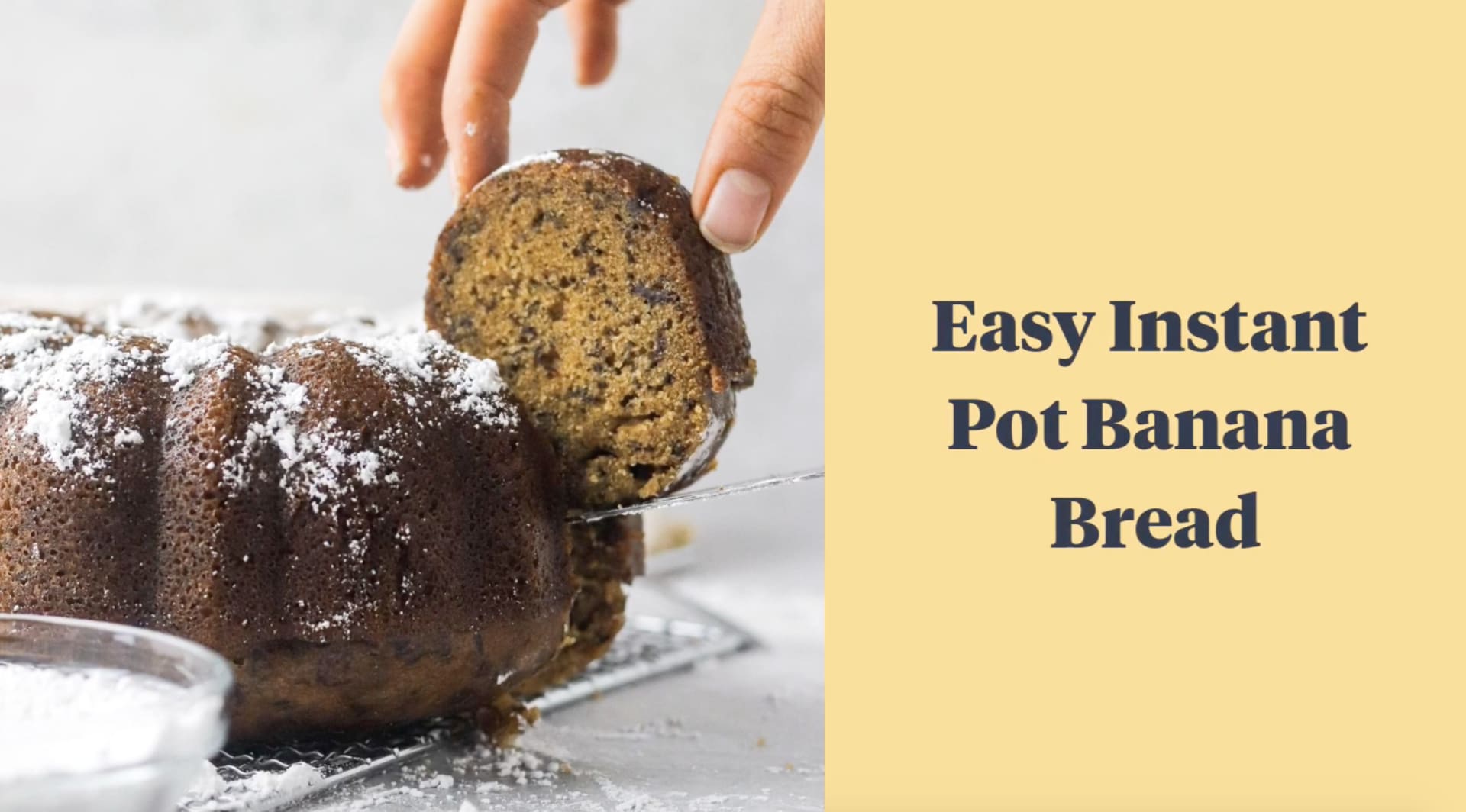 Easy banana bread instant new arrivals pot